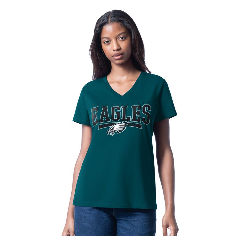Philadelphia Eagles Ladies Ladies Heather Green g-III Endzone Shirt