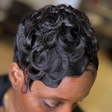 Shampoo/Style Pixie Cut (relaxed hair only)
