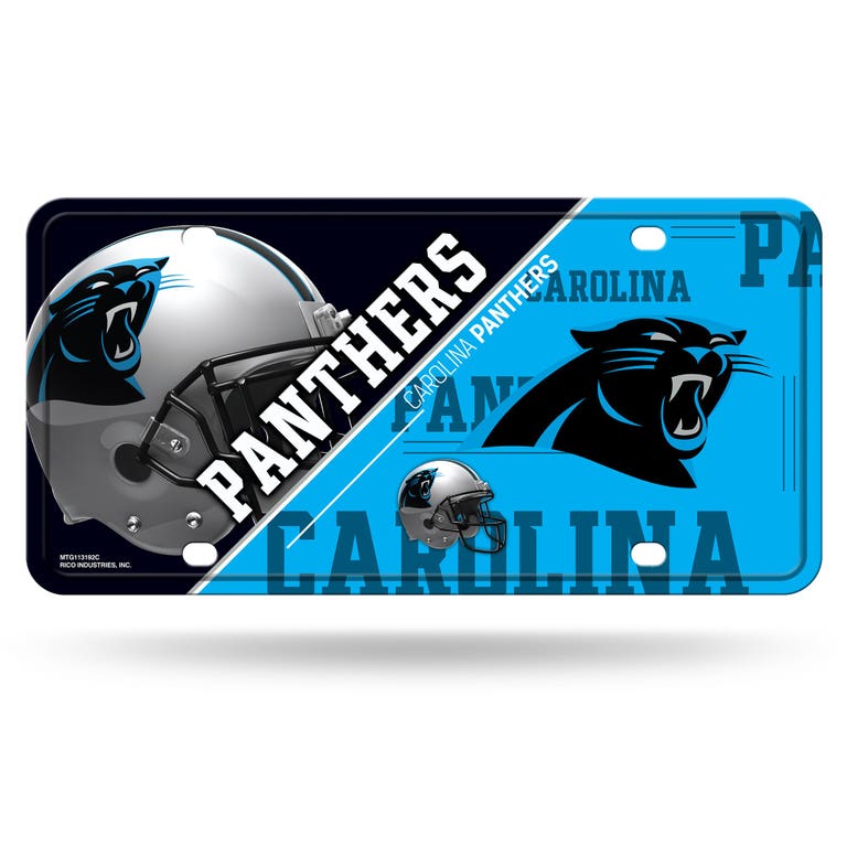 Carolina Panthers Metal License Plate