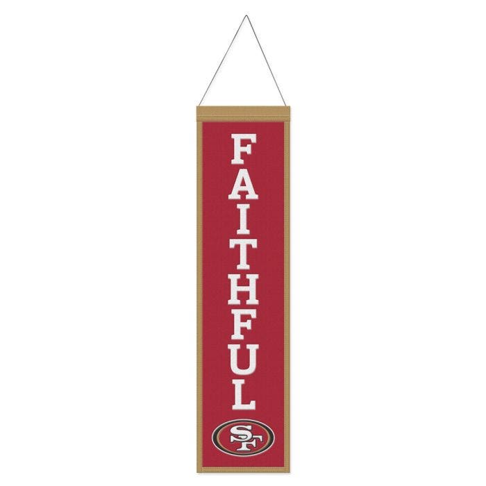 San Francisco 49ers Wool Sloagan Banner 8x32"