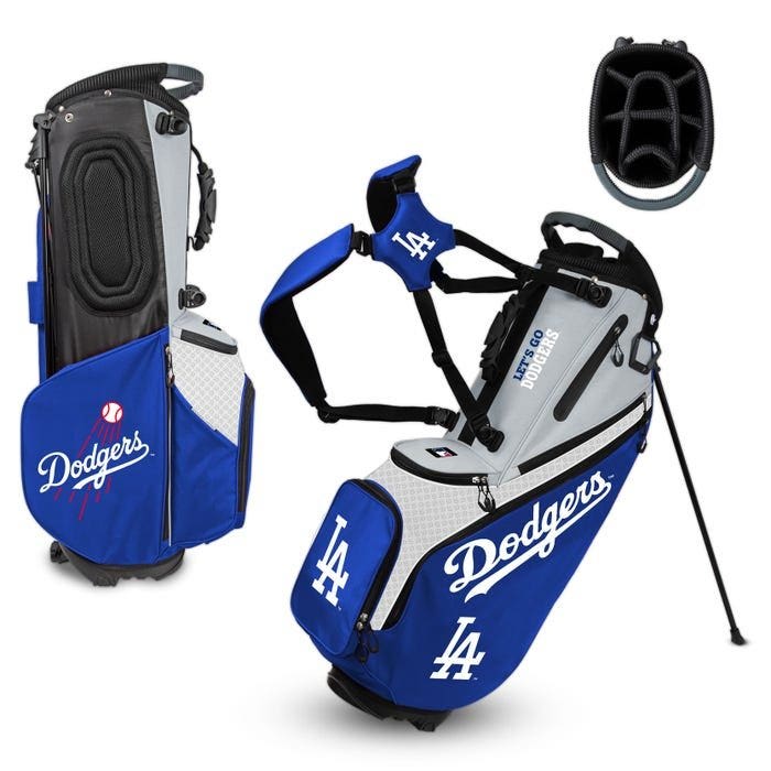 Los Angeles Dodgers Hybrid Back Nine Carry Golf Bag