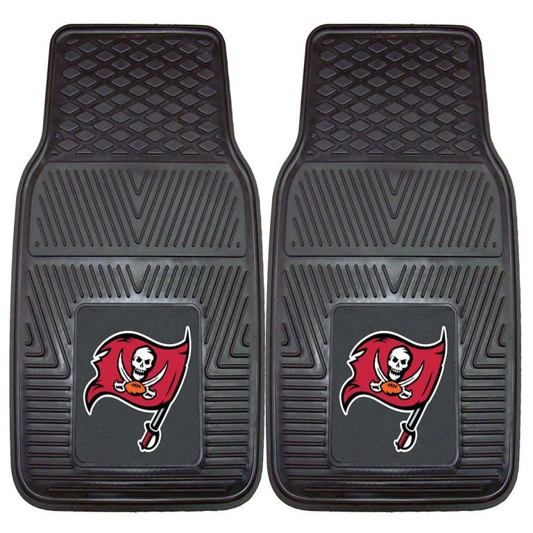 Tampa Bay Buccaneers Heavy Duty 2 Piece Vinyl Car Mats