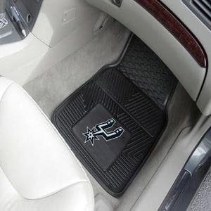 San Antonio Spurs Heavy Duty 2-Piece Vinyl Car Mats