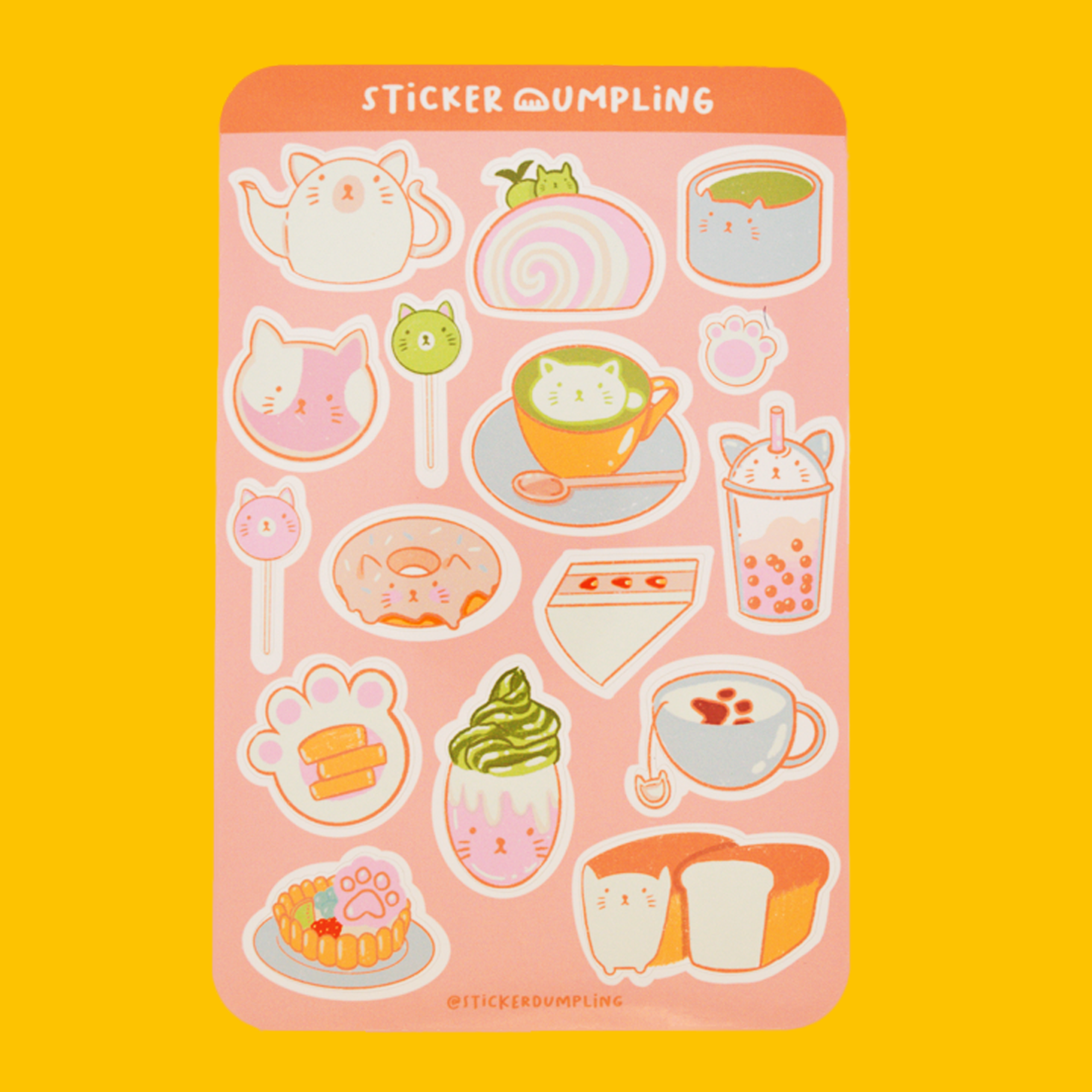Cat Cafe Sticker Sheet