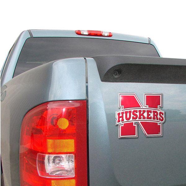 Nebraska Huskers Color Auto Emblem