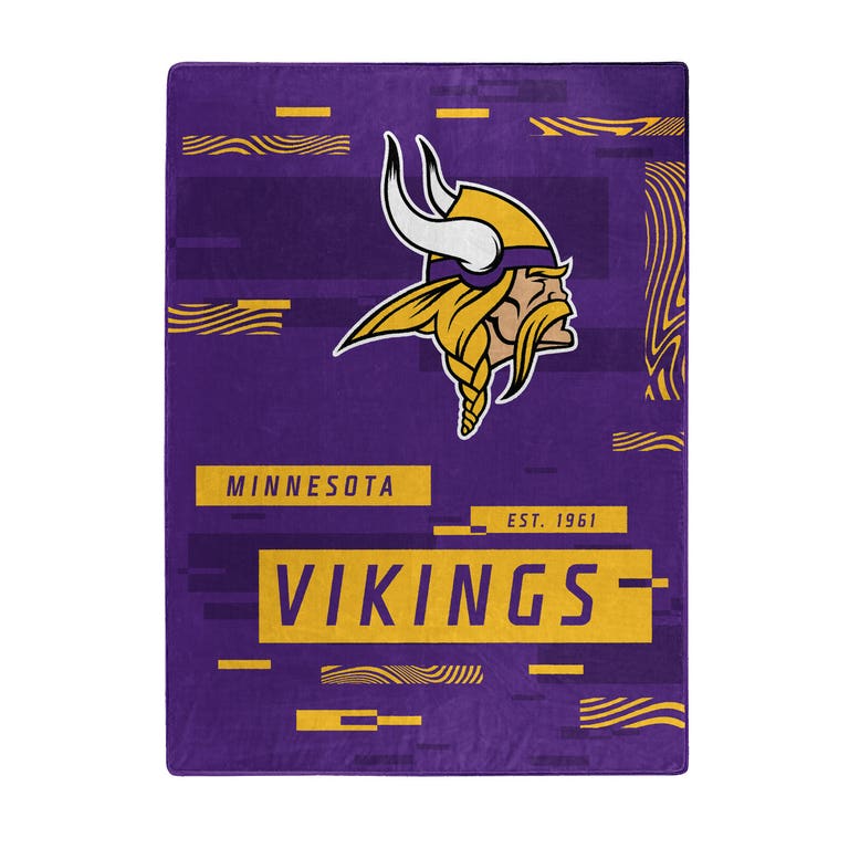 Minnesota Vikings Digital Design Raschel Blanket 60x80"