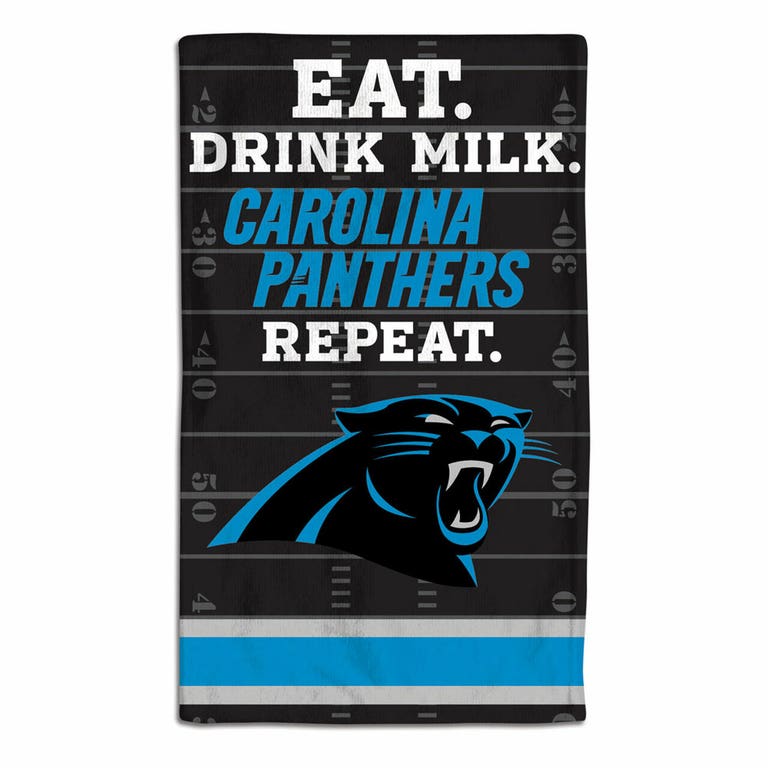 Carolina Panthers Baby Burp Cloth 10x17"