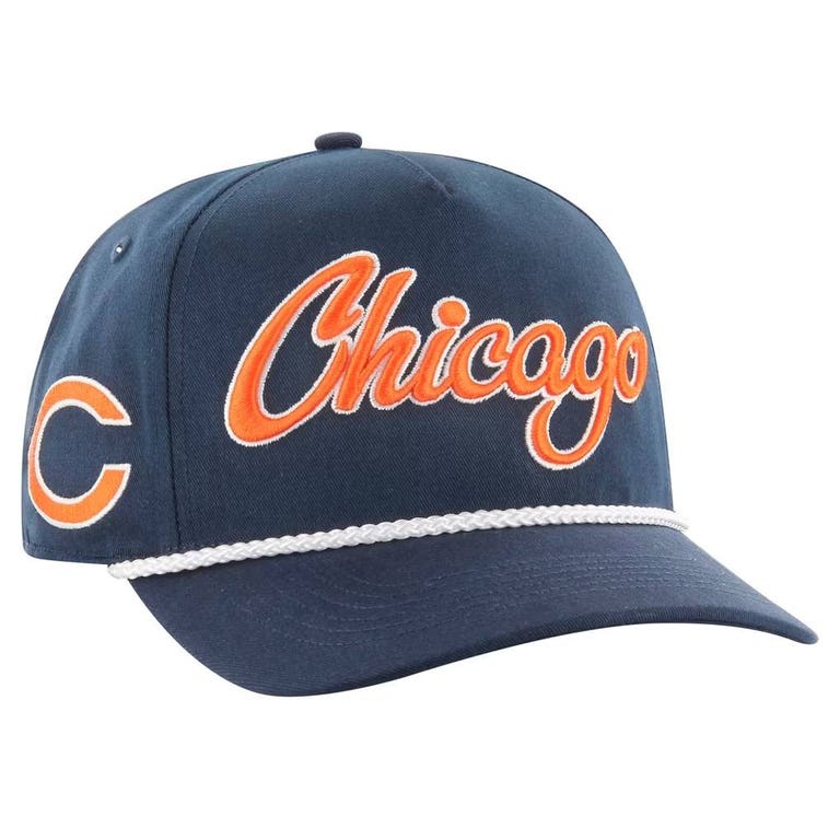 Chicago Bears Navy Overhand '47Brand Snapback Hat