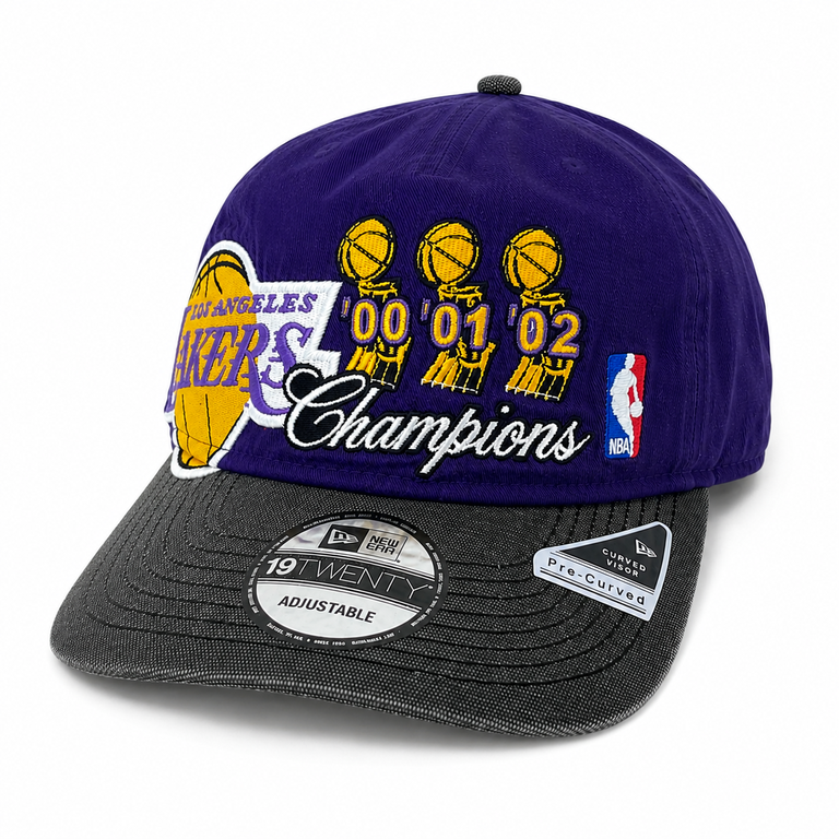 Los Angeles Lakers Purple 2000-02 New Era 19TWENTY Championship Snapback Hat