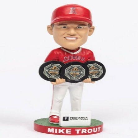 Los Angeles Angels Mike Trout 3-Time MVP Bobblehead