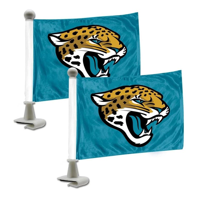 Jacksonville Jaguars Ambassador Car Flags Set