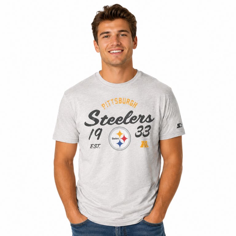 Pittsburgh Steelers Grey Starter Heritage Shirt