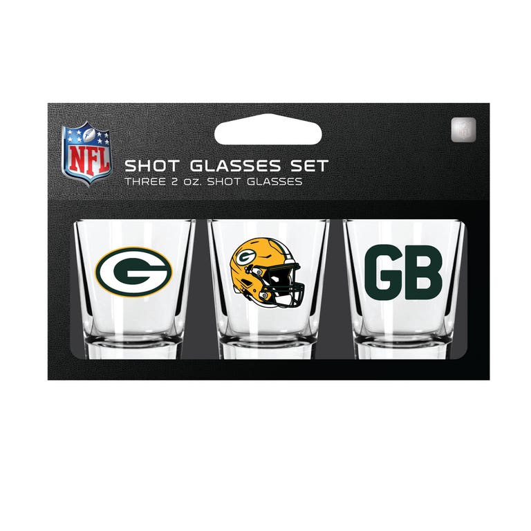 Green Bay Packers Shot Glass Set 3 Pack