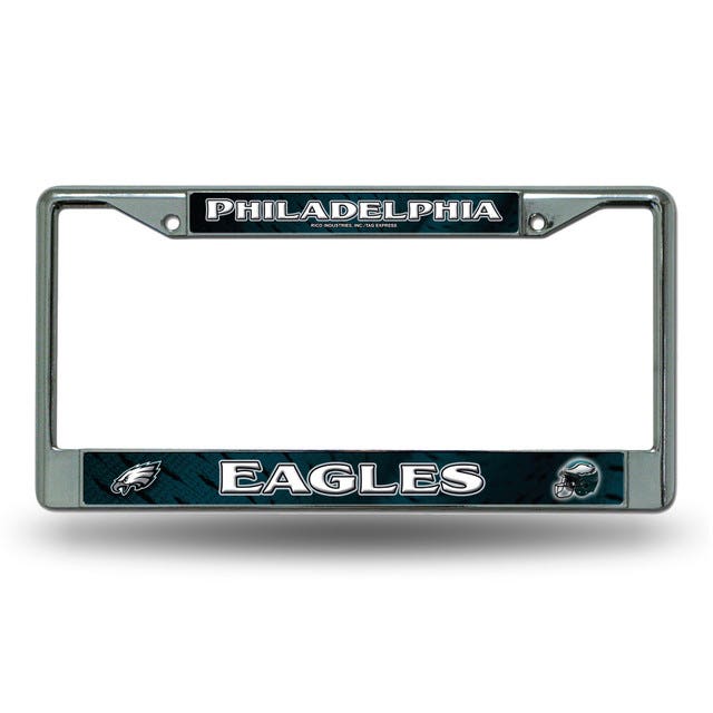 Philadelphia Eagles Printed Chrome License Plate Frame