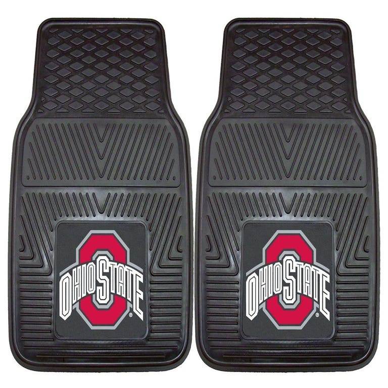 Ohio State Buckeyes Heavy Duty 2-Piece Vinyl Car Mats