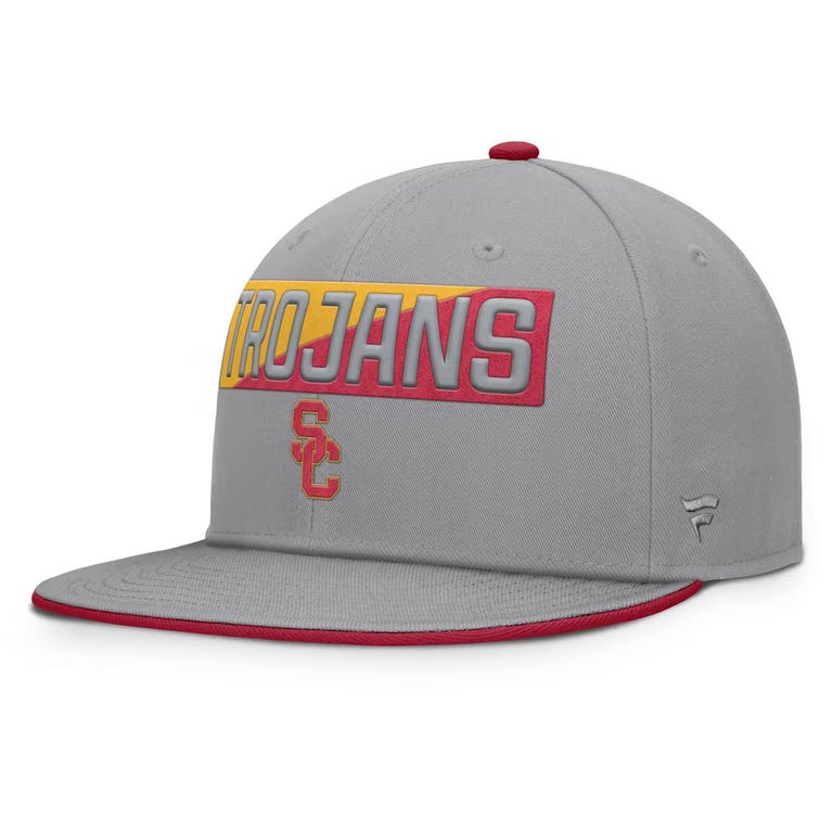 USC Trojans Grey Fanatics Duo Snapback Hat