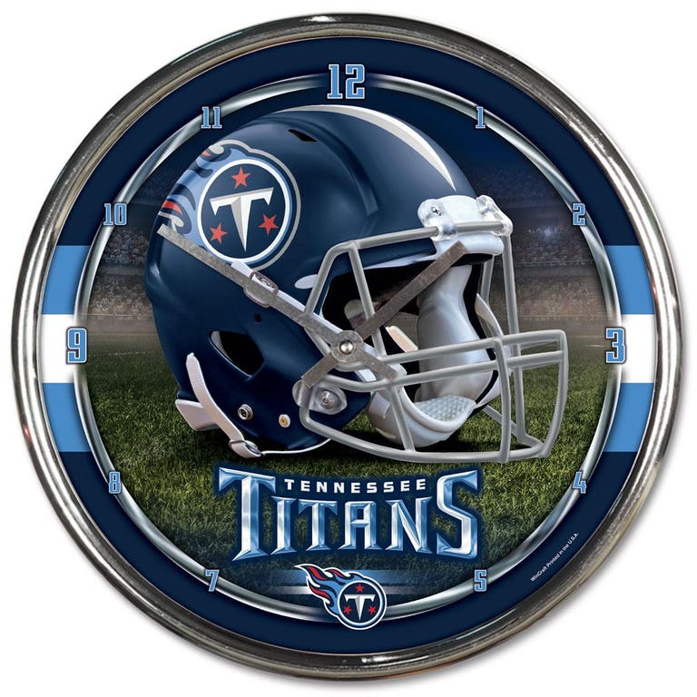 Tennessee Titans Round Chrome Wall Clock