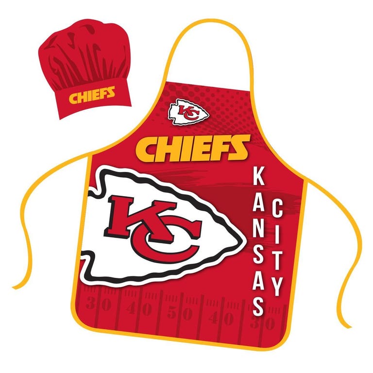 Kansas City Chiefs Mojo Chef Apron and Hat Set