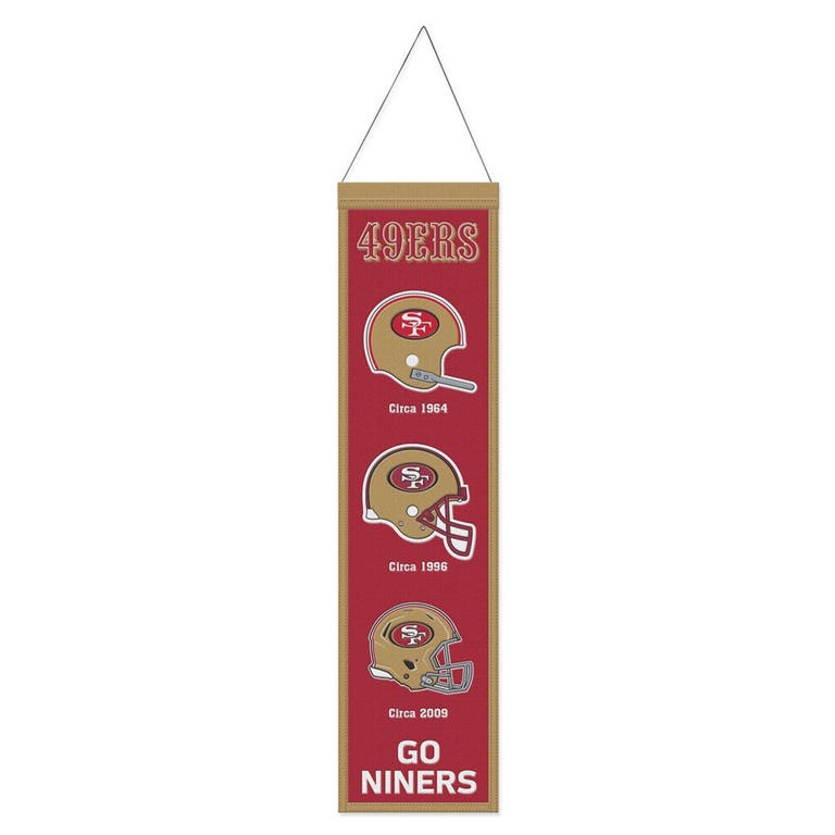 San Francisco 49ers Wool Evolution Banner 8x32"