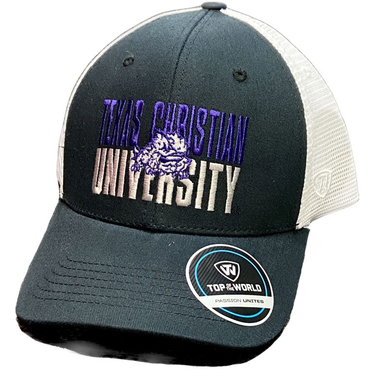TCU Horned Frogs Top of the World Trucker Snapback Hat