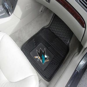 San Jose Sharks Heavy Duty 2 Piece Vinyl Car Mats