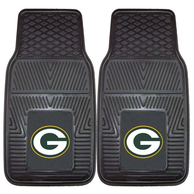 Green Bay Packers Heavy Duty 2 Piece Vinyl Car Mats
