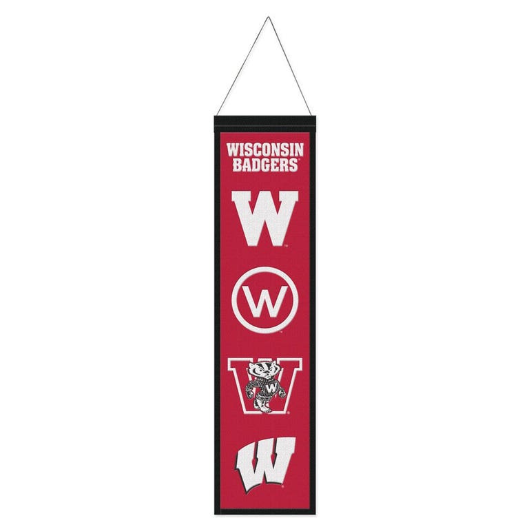 Wisconsin Badgers Wool Evolution Banner 8x32"