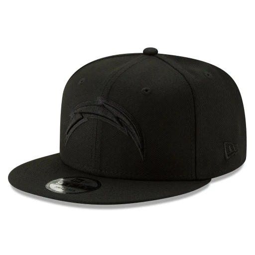 Los Angeles Chargers Blackout New Era 9FIFTY Snapback Hat