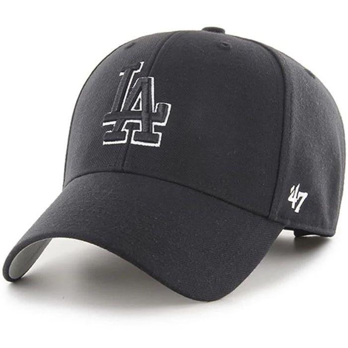 Los Angeles Dodgers Black Outline '47 Brand MVP Adjustable Hat