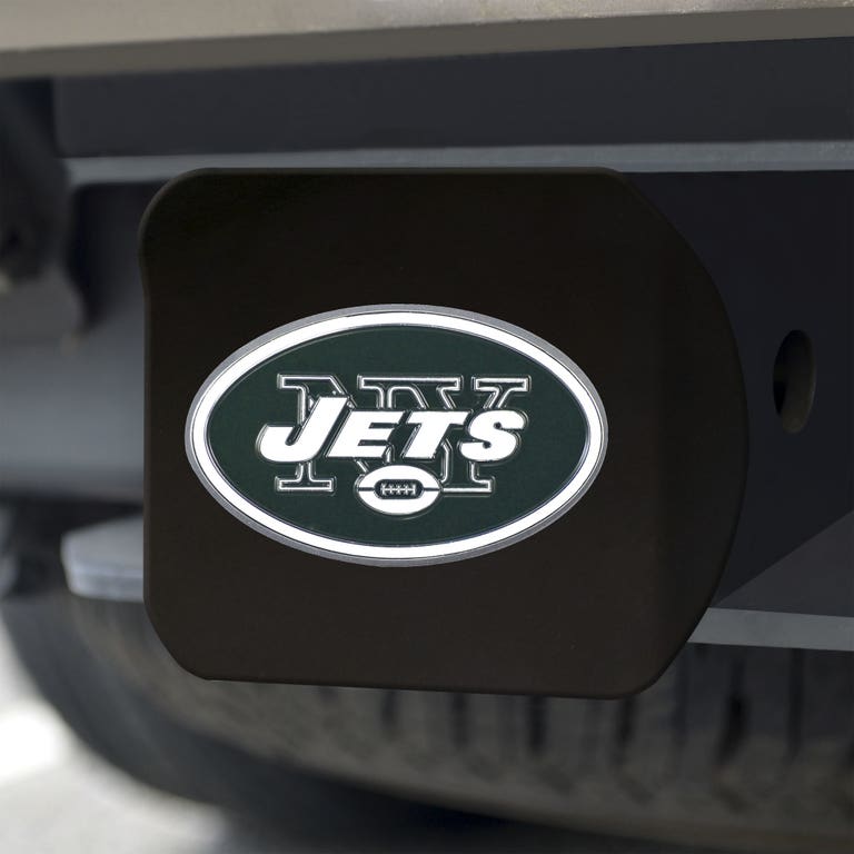 New York Jets Black Chrome Hitch Cover