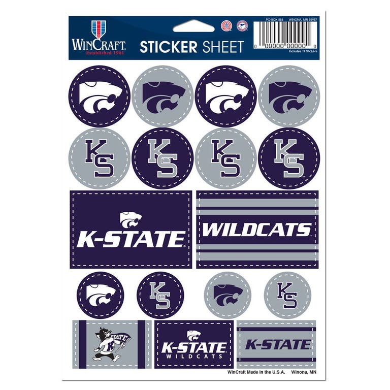 Kansas State Wildcats Vinyl Decal Sheet 5x7"