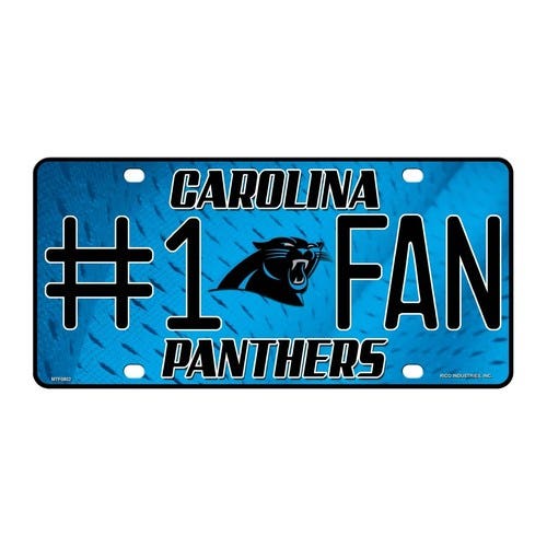 Carolina Panthers #1 Fan License Plate