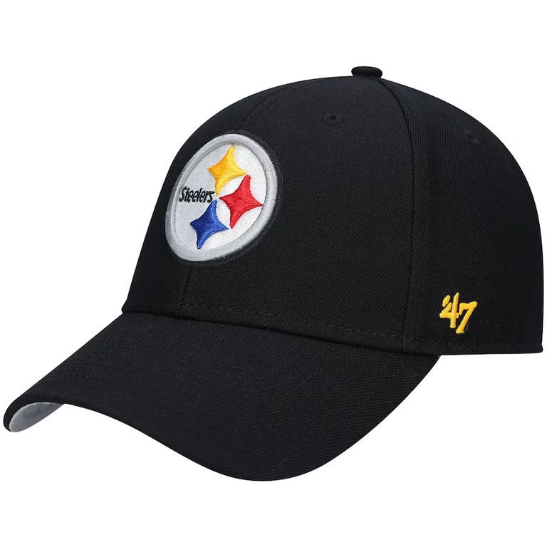 Pittsburgh Steelers Black '47Brand Adjustable Hat