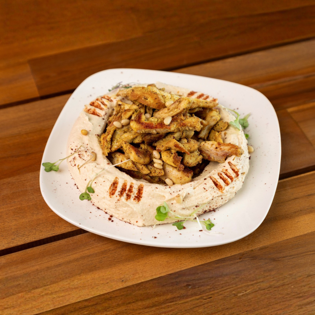 Hummus w/ Chicken Shawarma