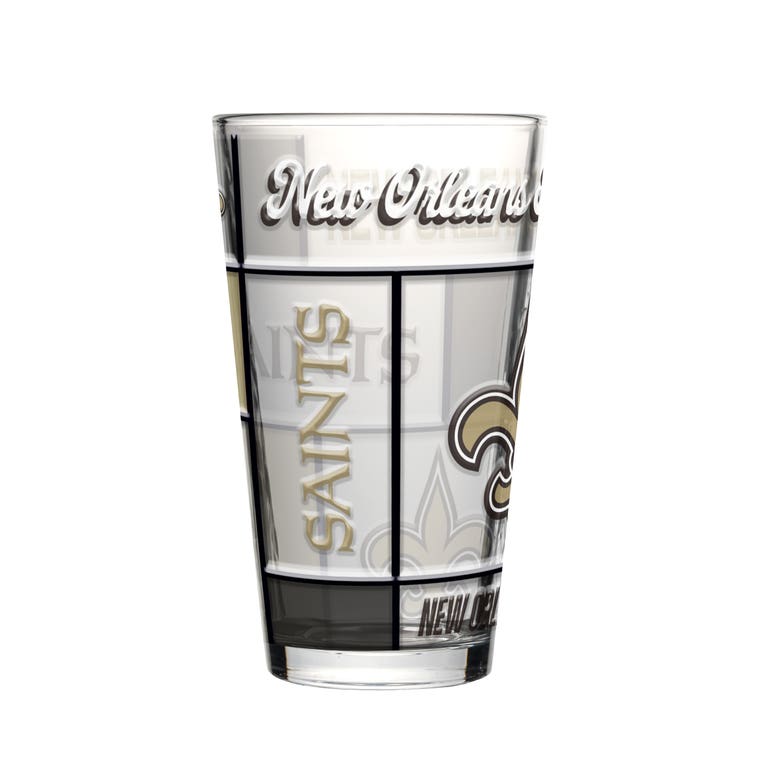 New Orleans Saints Boxed Quilted Stained Pint Glass 16oz