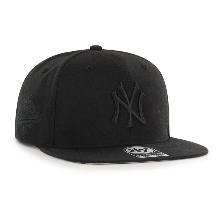 New York Yankees Blackout Sure Shot '47 Brand Snapback Hat