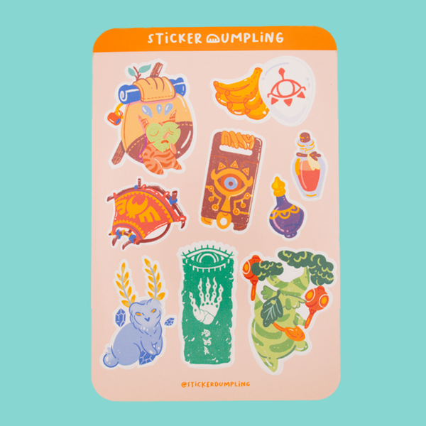 Tears of the Kingdom Sticker Sheet