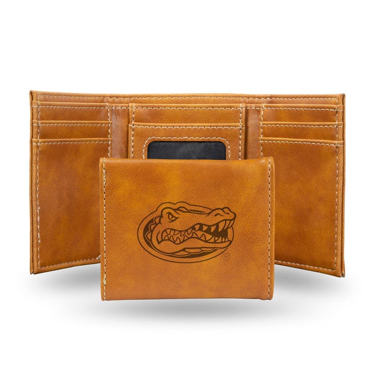 Florida Gators Laser Engraved Trifold Leather Wallet