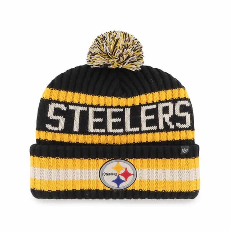 Pittsburgh Steelers '47Brand Pom Beanie