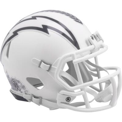 Los Angeles Chargers 2024 Riddell Salute to Service Speed Mini Helmet