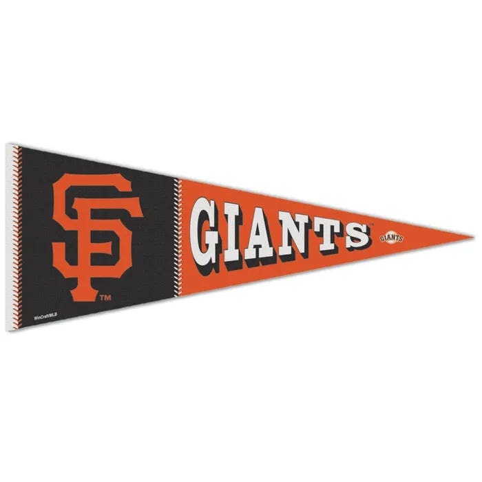 San Francisco Giants Premium Block Pennant 12x30"