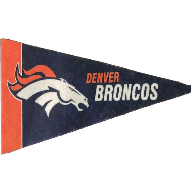 Denver Broncos 8 Piece Mini Pennants Set
