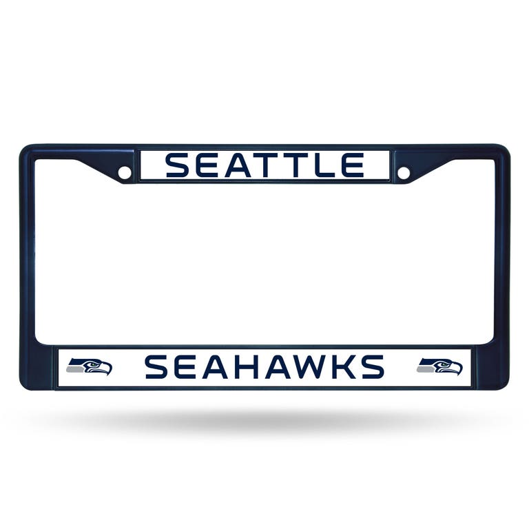 Seattle Seahawks Navy Metal License Plate Frame