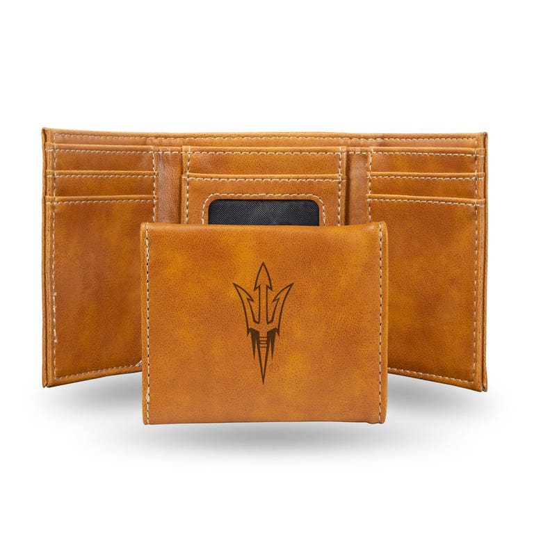 Arizona State Sun Devils Laser Engraved Trifold Leather Wallet