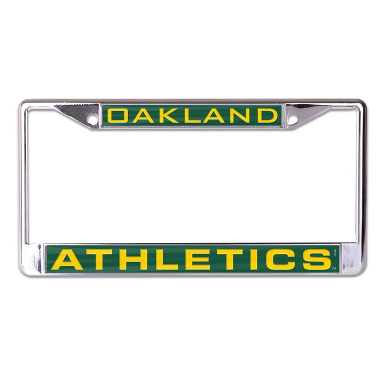 Oakland Athletics Laser Chrome License Plate Frame