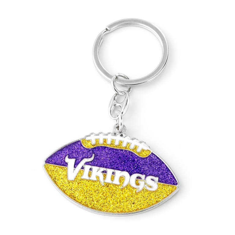 Minnesota Vikings Glitter Football Keychain