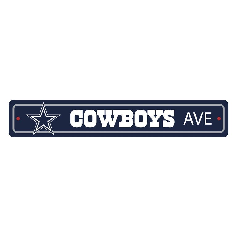Dallas Cowboys Ave Street Sign 4x24"