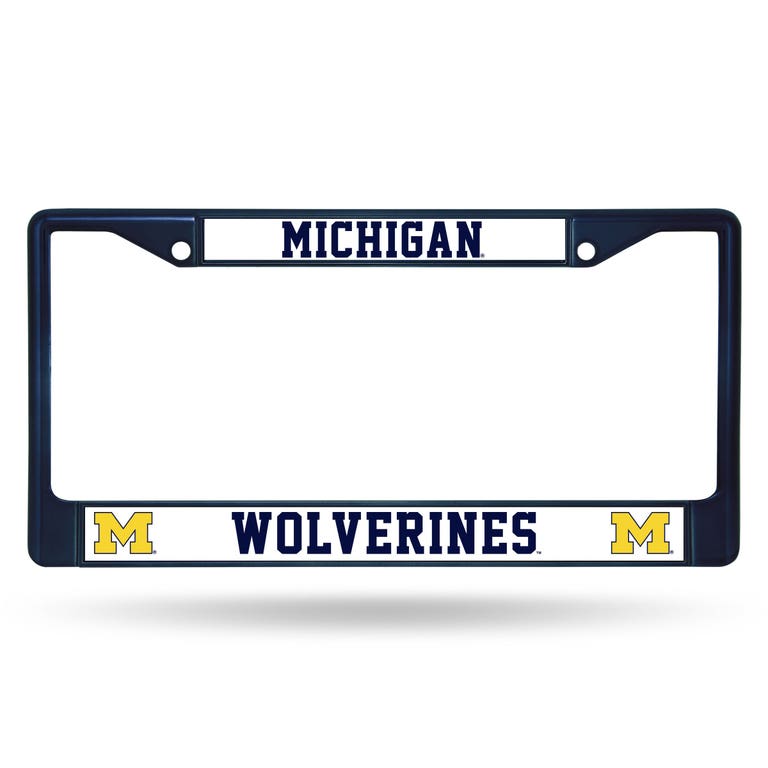 Michigan Wolverines Navy Metal License Plate Frame