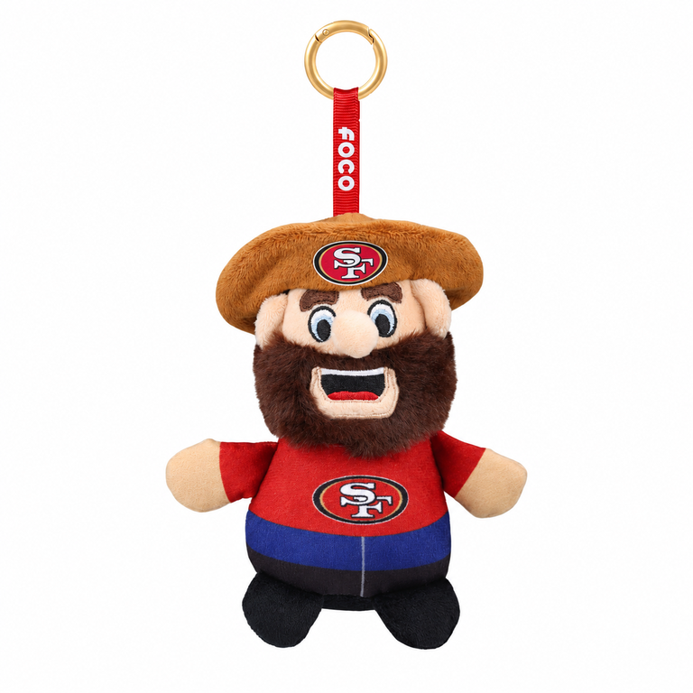 San Francisco 49ers Plush FOCO Teamie Keyring Bag Clip