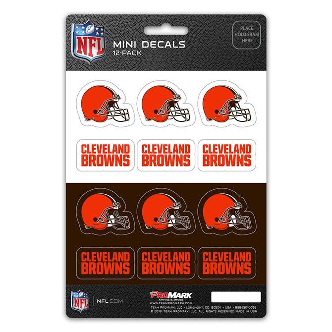 Cleveland Browns Mini Decals 12pk Set